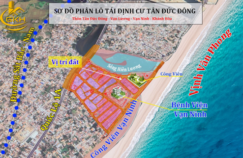 Bán đất Tái định cư Tân Đức Đông, xã Vạn Lương, Vạn Ninh, Khánh Hòa. Chỉ 2x triệu/m²