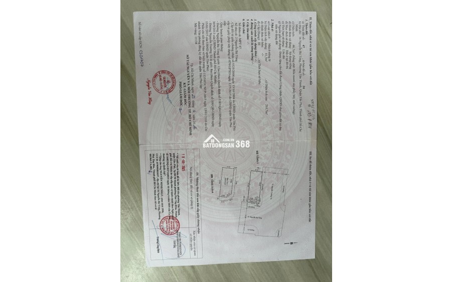 Bán Nhà Mặt Tiền 16 Nguyễn Bá Tòng, P Tân Thành, Q Tân Phú