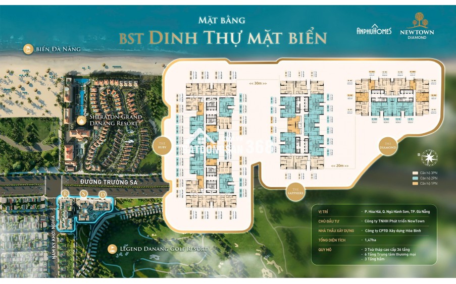 Căn hộ nghỉ dưỡng cao cấp Newtown Diamond tại Đà Nẵng