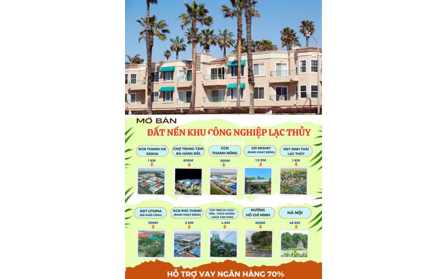 ĐẤT NỀN TRUNG TÂM ĐÔ THỊ – LÕI KCN THANH HÀ (Ba Hàng Đồi, Lạc Thủy, Hòa Bình)
