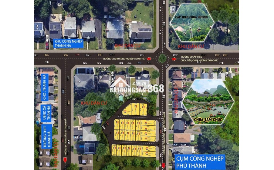ĐẤT NỀN TRUNG TÂM ĐÔ THỊ – LÕI KCN THANH HÀ (Ba Hàng Đồi, Lạc Thủy, Hòa Bình)