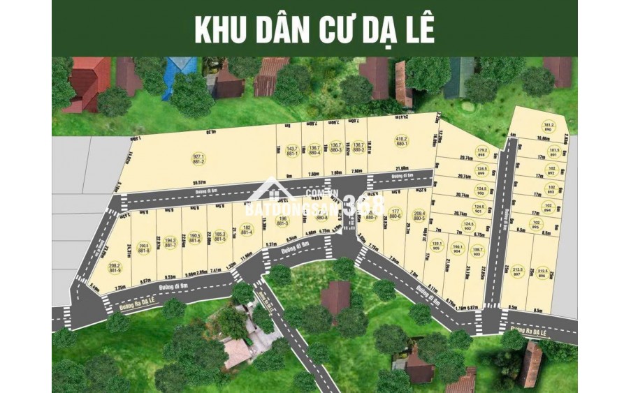 Mở bán khu phân lô 50 lô tại đường Dạ Lê chỉ bỏ ra 200tr là sở hữu ngay, Đã có sổ