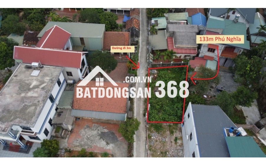 LÔ ĐẤT SIÊU ĐẸP 133M TẠI PHÚ NGHĨA-CHƯƠNG MỸ-HÀ NỘI