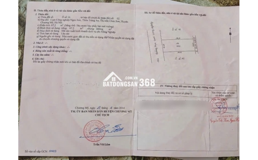 SIÊU PHẨM KINH DOANH 67,2M TẠI TT CHÚC SƠN-CHƯƠNG MỸ-HÀ NỘI