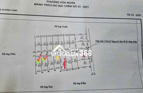 1.4x tỷ 50m2 Hải Phong Dương Kinh, sát dự án Vinhomes Dương Kinh – Kiến Thụy Zalo 0567222555