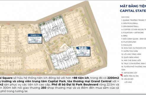 Căn hộ 1 phòng ngủ tại dự án Capital Square Đà Nẵng – Tòa C6 Kings Place