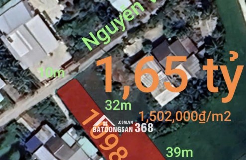 Bán lô đất thổ lúa làm nhà vườn giá 1,65 tỷ