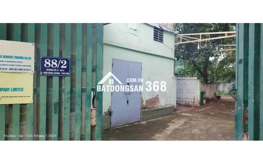 Bán nhà vườn 701m2 vuông vức siêu đẹp ở KDC Hiệp Bình Chánh Thủ Đức