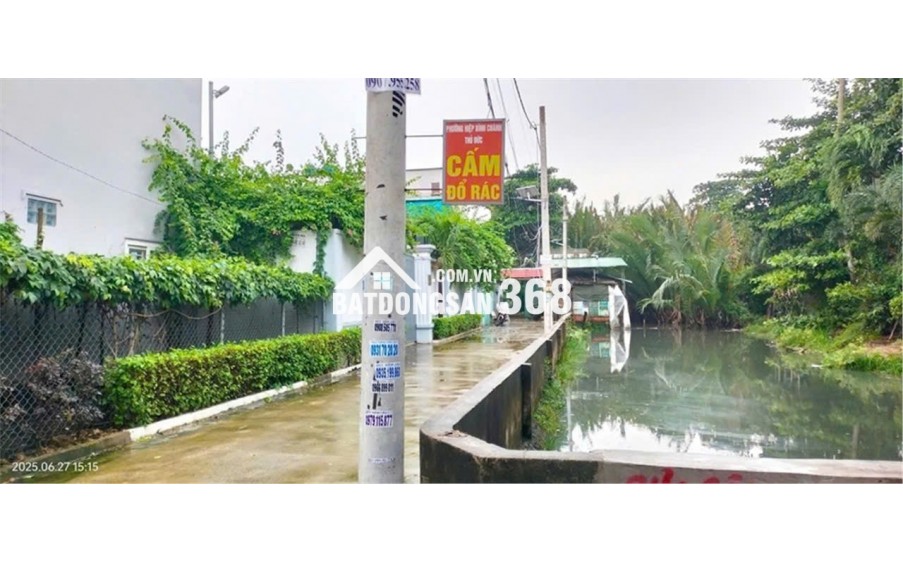 Bán nhà vườn 701m2 vuông vức siêu đẹp ở KDC Hiệp Bình Chánh Thủ Đức