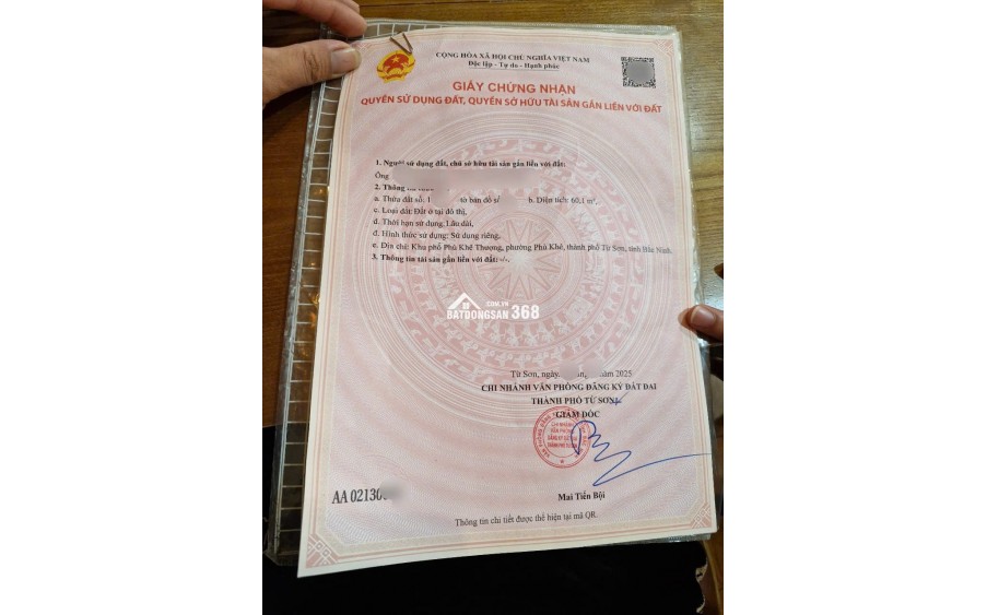 Lô đất phù khê thượng - từ sơn - bắc ninh