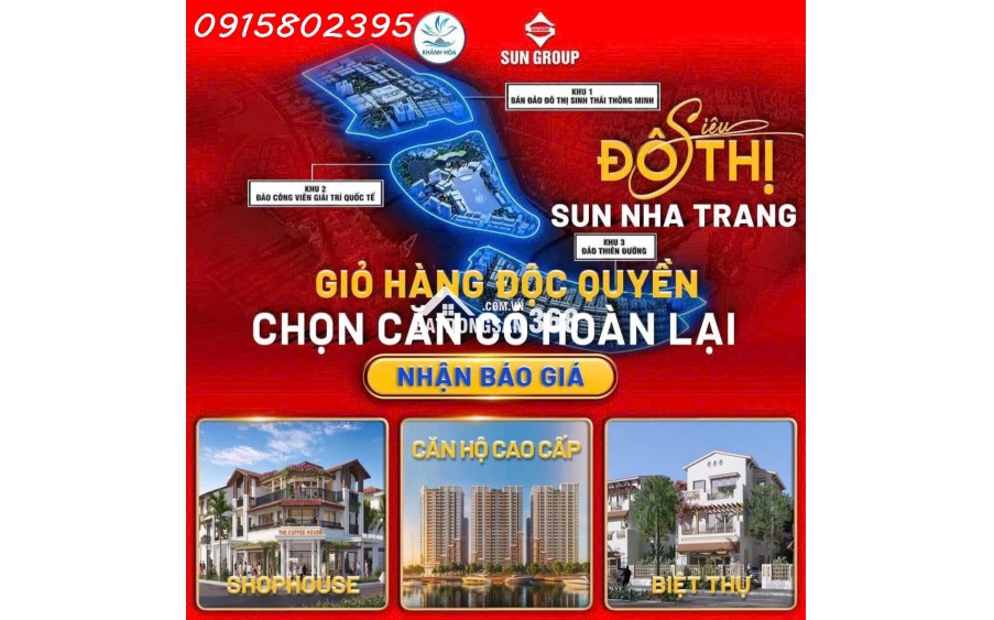 CĂN HỘ CAO CẤP SUN NHA TRANG SẮP SỬA MỞ BÁN