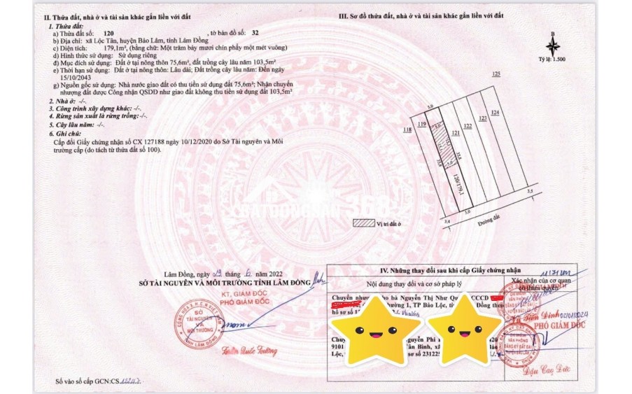 BÁN LÔ ĐẤT PHƯỜNG 2 BẢO LỘC GẦN NGÃ NĂM ĐAMBRI (NHÁNH KHÚC THỪA DỤ)