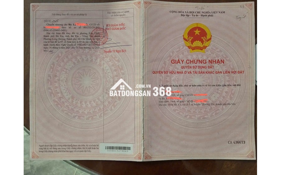 ĐẤT  ĐẸP – GIÁ TỐT  – Cần Bán nhanh lô đất đẹp tiềm năng lớn tại phường Long Hương, TP Hồ Chí Minh.