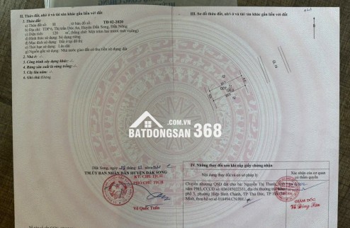 Bán lô đất thổ cư mặt tiền Quốc Lộ 14 vị trí siêu đẹp