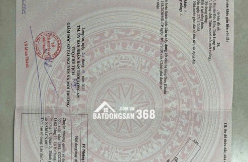 ĐẤT CHÍNH CHỦ - Cần Bán Tại Ấp 2 Xã Tân Mỹ, Huyện Đức Hòa, Long An