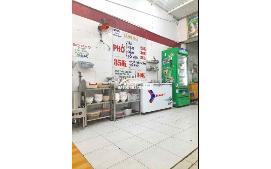 Cần sang quán phở đủ đồ dùng tại 45A Ung Văn Khiêm Bình Thạnh