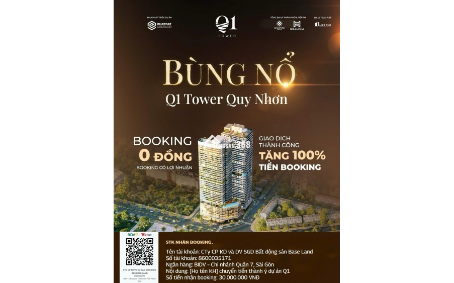 Quy Nhơn-Bán Căn Hộ Tòa Nhà Q1 Tower Điểm đầu tư lý tưởng