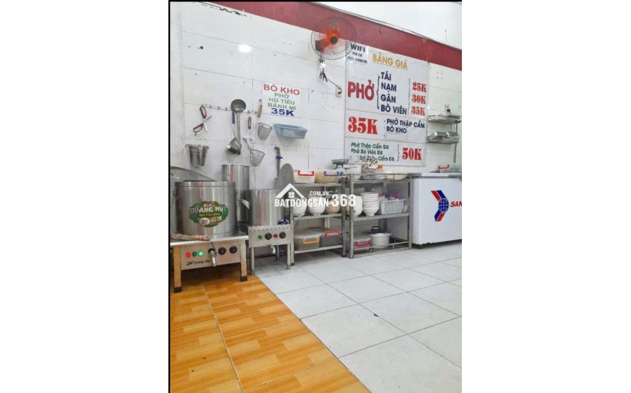 Cần sang quán phở đủ đồ dùng tại 45A Ung Văn Khiêm Bình Thạnh