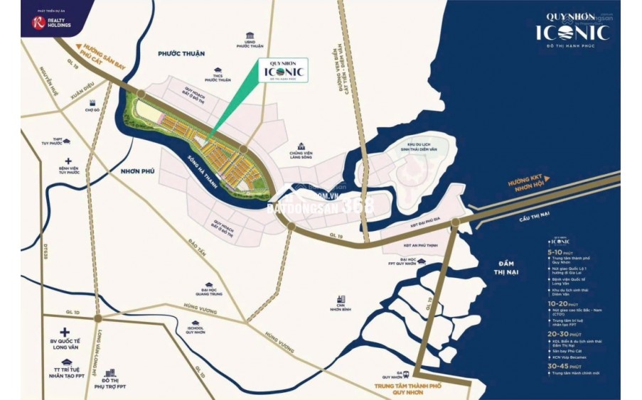 Bán  đất dự án đẹp ở mặt tiền QL19 Quy Nhơn Giá chỉ từ 2,2 tỷ/lô diện tích 80m2, Hỗ trợ trả góp không lãi suất