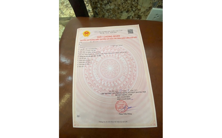  BÁN ĐẤT MẠNH TÂN – THƯ LÂM, HÀ NỘI ( Đông Anh cũ) 50m-2.x tỷ- Lô góc