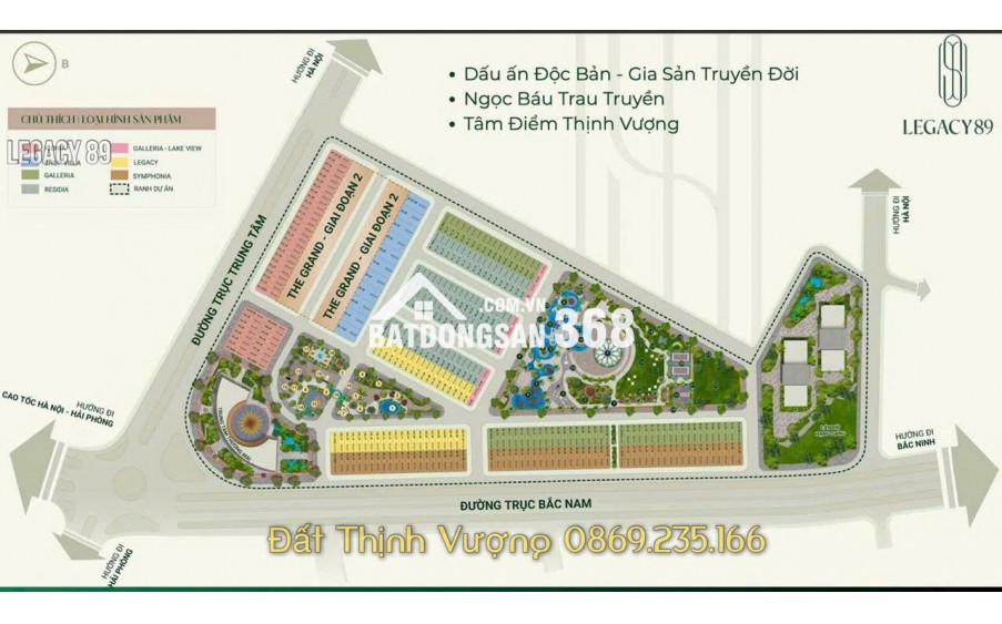 Nhận booking LEGACY 89 ( CĐT Hưng Hải ) Vị Trí độc đắc Nhất Phường Mỹ Hào, Hưng Yên