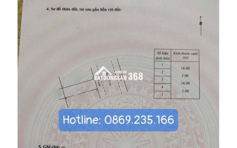 Bán 80m2 đất Sài Phi– MINH ĐỨC, MỸ HÀO, HƯNG YÊN