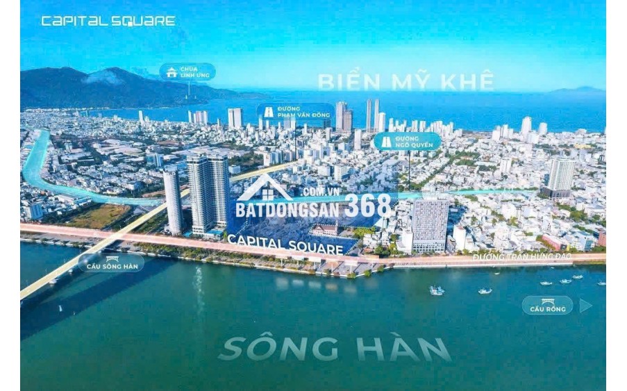 Capital Square ĐN, Mở Bán GĐ Đầu Giá Gốc từ CĐT - 0% Lãi Suất 2 Năm - Tặng 80 Triệu Chỉ Trong T11