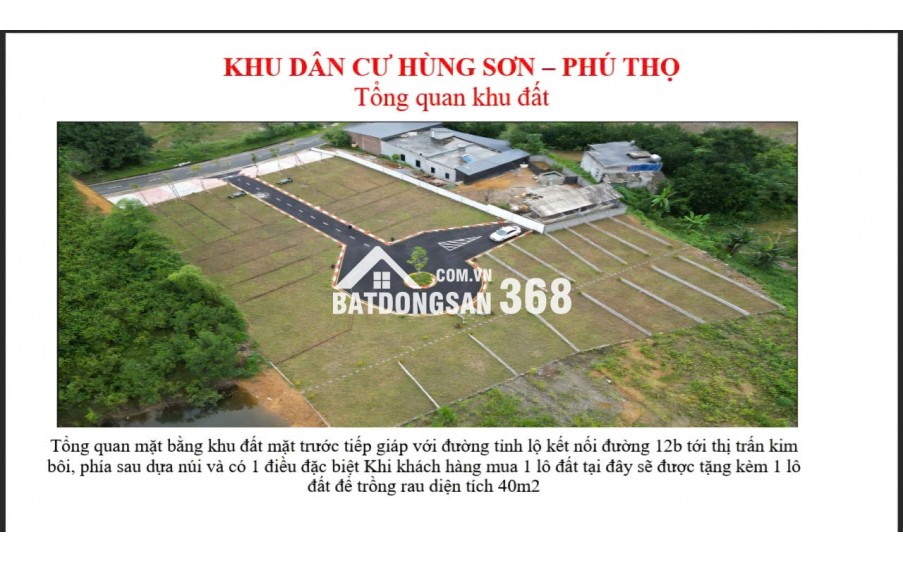  MUA 1 LÔ ĐẤT – TẶNG 1 LÔ LIỀN KỀ TẠI KIM BÔI, HÒA BÌNH   Giá chỉ từ 290 TRIỆU/LÔ – Sổ hồng riêng, xây dựng ngay!