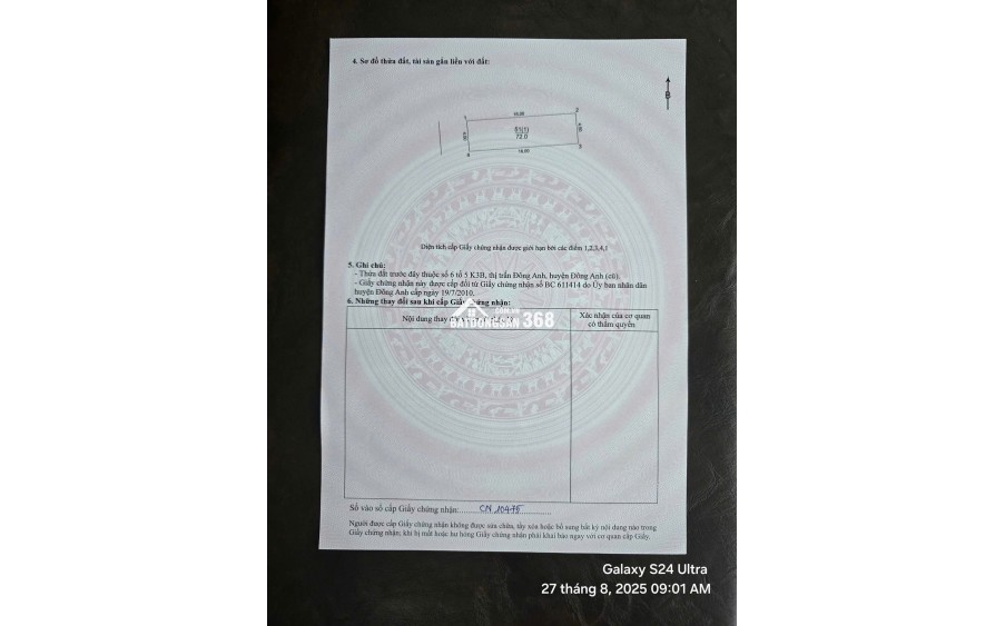 72m UY NỖ - ĐÔNG ANH