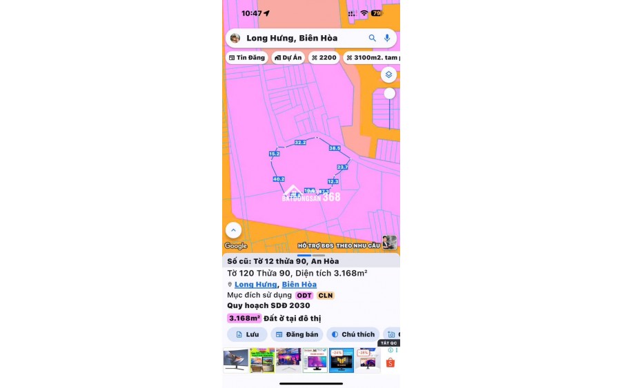 Bán đất 1 sẹt đường QL 51-Tại Long Hưng - Đồng Nai. 0909808615