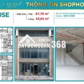 Cho thuê shophouse căn hộ Lavida Plus Quận 7. DT 98m2: 47tr. 110m2: 63,5tr. 140m2: 67tr/tháng
