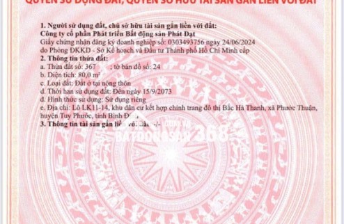 Bán  đất dự án đẹp ở mặt tiền QL19 Quy Nhơn Giá chỉ từ 2,2 tỷ/lô diện tích 80m2, Hỗ trợ trả góp không lãi suất