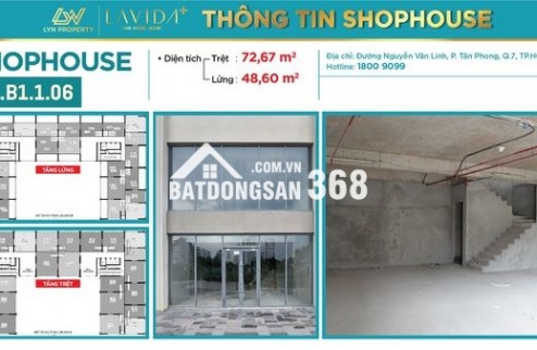 CHO THUÊ SHOPHOUSE LAVIDA PLUS – QUẬN 7