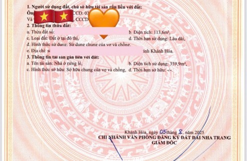 Nhà đẹp giá đầu tư.
CC bán nhà mặt tiền Lê Hồng Phong, Nam Nha trang.