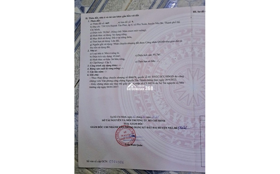 Bán nhà góc 2 mặt tiền hẻm xe hơi Huỳnh Tấn Phát Nhà Bè