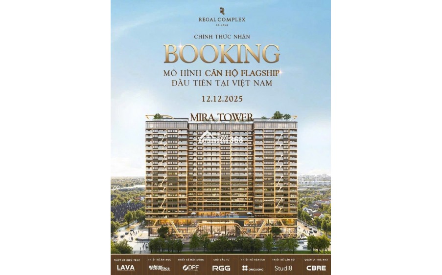 Chính thức nhận Booking toà Mira dự án Regal Complex Đà Nẵng