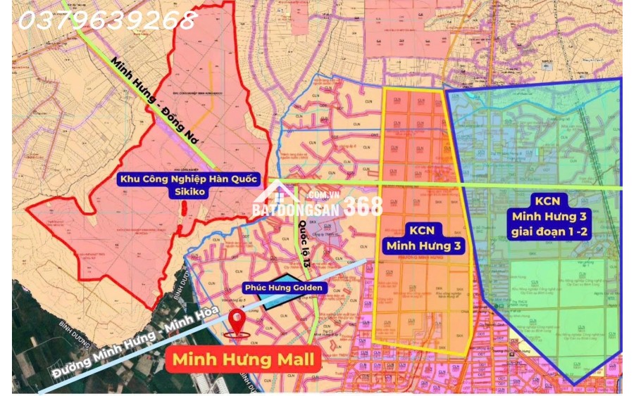  Chỉ 595 triệu – Sở hữu ngay lô đất trong lòng KCN Minh Hưng 3 – Cọc 50tr nhận ưu đãi 20 triệu!