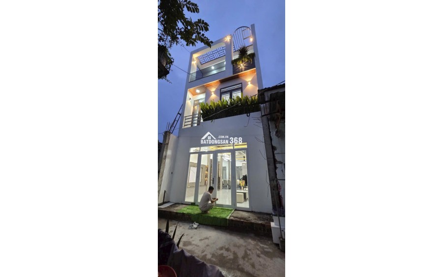 Bán nhà mới xây hẻm 1716 Huỳnh Tấn Phát, Nhà Bè, DT 5x12m, 3 lầu. Giá 5,55tỷ