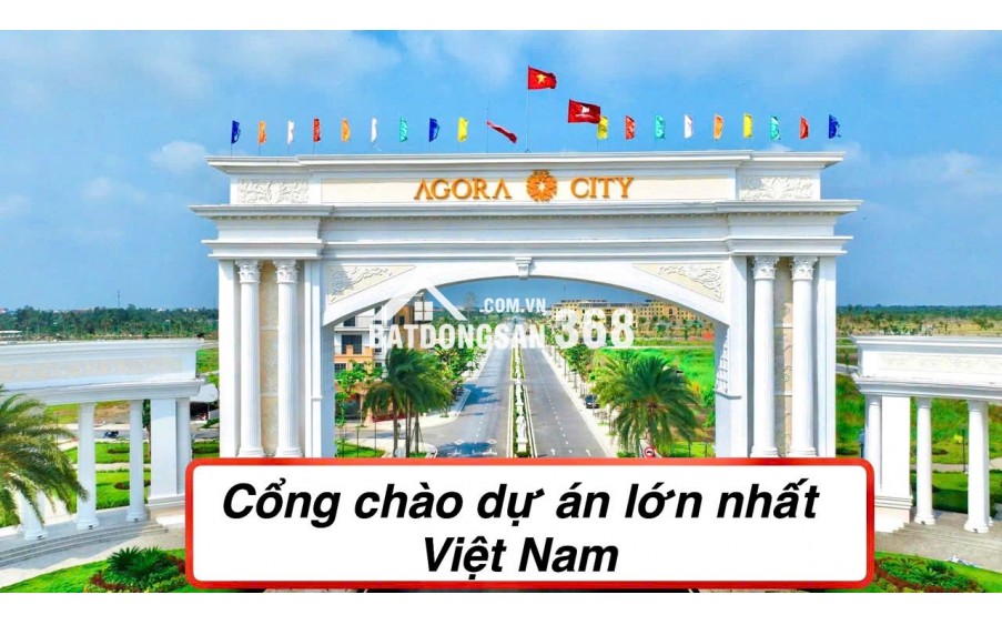 [GÓC ĐẦU TƯ] AGORA CITY: 1.95 TỶ- SỔ SẴN TRAO TAY 6x18 QUỸ ĐẤT VÀNG THỦ PHỦ CÔNG NGHIỆP. 0823900266