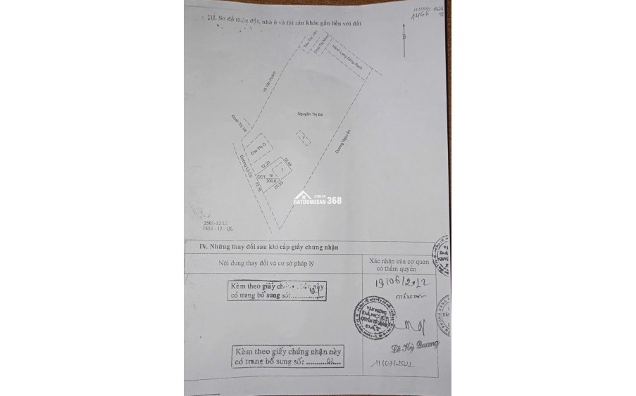 Bán đất thổ cư, chính chủ, có sổ đỏ hợp pháp, giá cả thương lượng