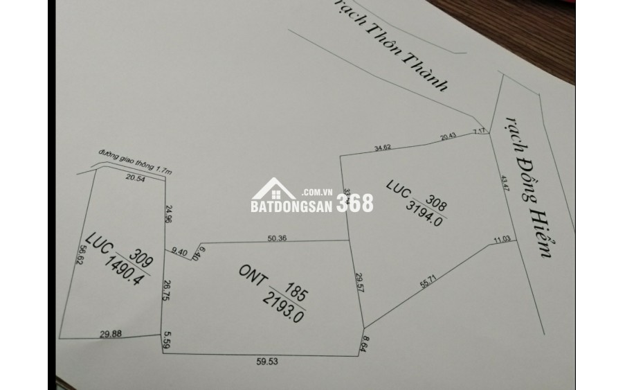 Bán gấp lô đất thổ lúa gần Quốc Lộ 50B hạ giá 6 tỷ