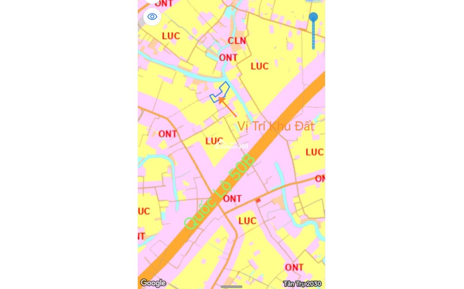 Bán gấp lô đất thổ lúa gần Quốc Lộ 50B hạ giá 6 tỷ