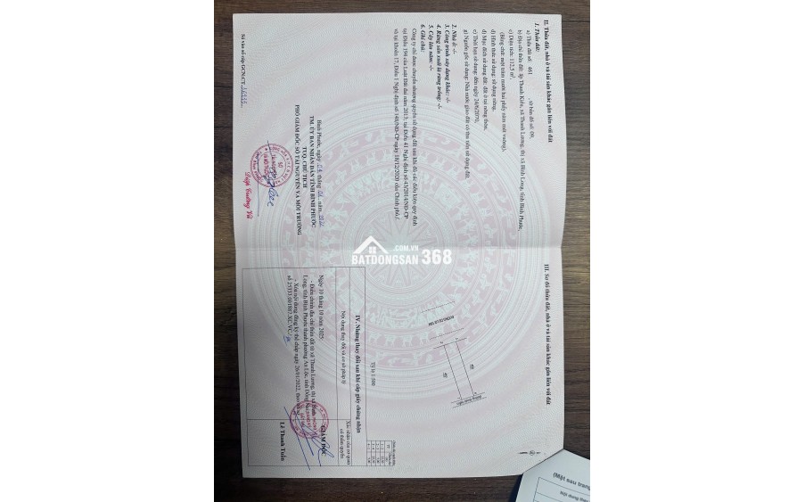 BÁN ĐẤT FULL TTHỔ CƯ 5*22 P.AN LỘC