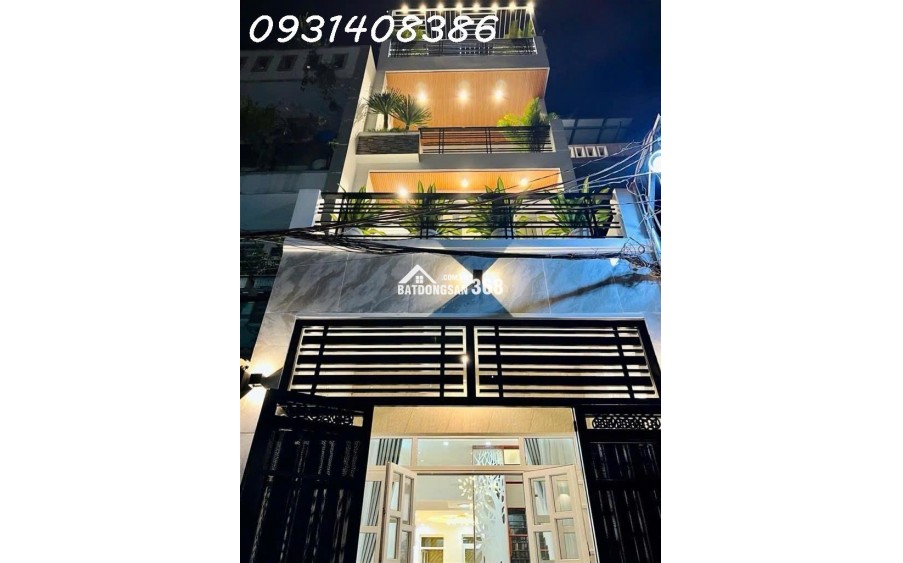 Nhà 4 tầng Phạm Văn Chiêu, Gò Vấp: 60m2, 3PN, sổ hồng, giá 8.5 tỷ thương lượng, vị trí đẹp, tiện ích đầy đủ, liên hệ 0931408386.