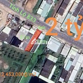 Bán lô đất thổ mặt tiền tỉnh lộ 833 giá 2 tỷ