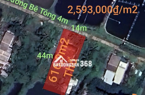 Bán gấp lô đất Thổ có nhà xã Vàm Cỏ giá 1,6 tỷ