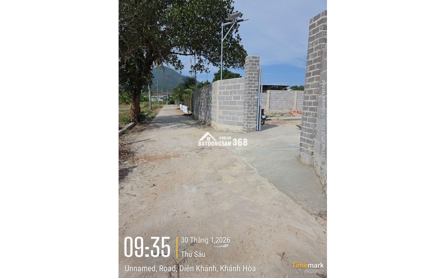 Bán 2 lô đất full thổ cư, tổng 300m2, ngang 10m, nở hậu 10.24m. Tân Khánh, Suối Tiên, Nha Trang