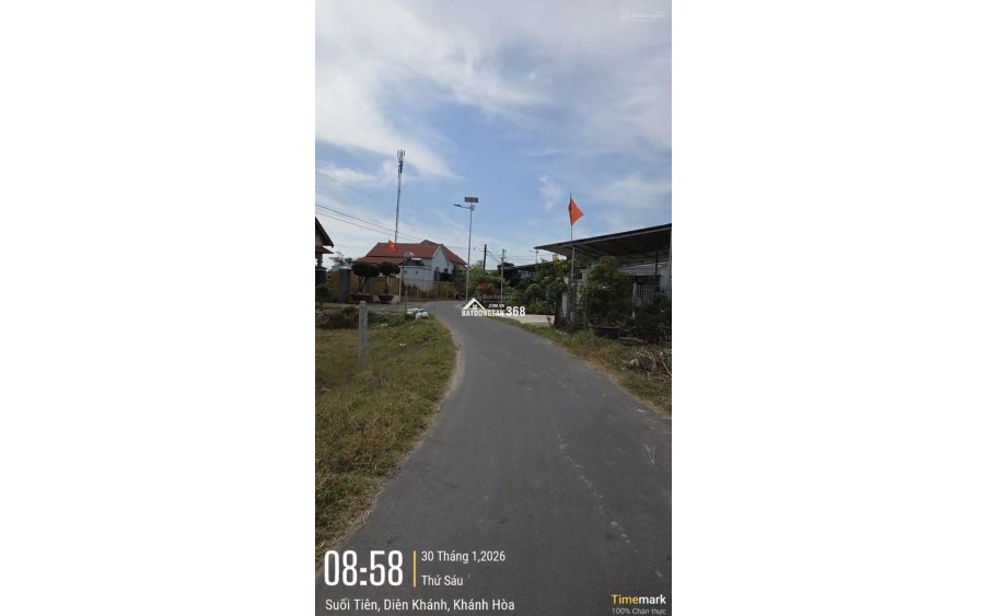 Bán 2 lô đất full thổ cư, tổng 300m2, ngang 10m, nở hậu 10.24m. Tân Khánh, Suối Tiên, Nha Trang