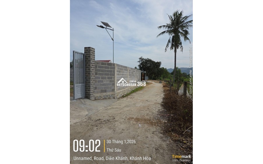 Bán 2 lô đất full thổ cư, tổng 300m2, ngang 10m, nở hậu 10.24m. Tân Khánh, Suối Tiên, Nha Trang