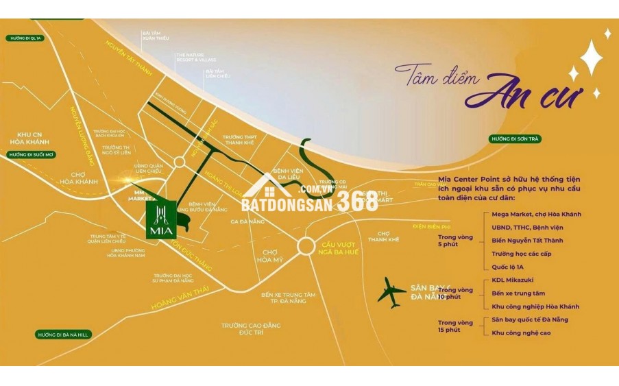 Căn hộ 2PN Mia Center Point chưa tới 2,8 tỷ ngay trung tâm hành chính Liên Chiểu Đà Nẵng